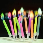 MPS MY PARTY SUPPLIERS® Set of 6 Birthday Cake Candles for Kids, Cake Topper for Cake Decoration, Happy Birthday Candle for Cake (Multicolor)