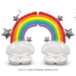 Jagmag® Rainbow Balloon with Cloud, Standing Rainbow Balloon, Birthday Decoration Balloons - Image 3