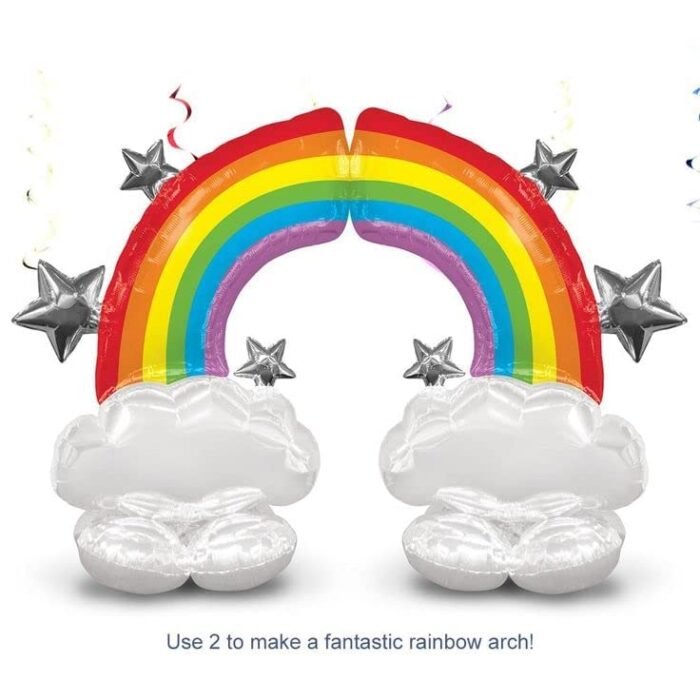 Jagmag® Rainbow Balloon with Cloud, Standing Rainbow Balloon, Birthday Decoration Balloons - Image 3