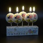 MPS MY PARTY SUPPLIERSĀ® Set of 5 Birthday Cake Candles for Kids, Cake Topper for Cake Decoration (Minnie) - Image 3