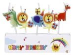 MPS MY PARTY SUPPLIERS® Set of 5 Jungle Animal Theme Cake Topper Candle for Jungle Birthday Decoration, Birthday Cake Candles for Kids, Cake Topper for Cake Decoration (Jungle Theme) - Image 3