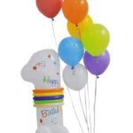 Jagmag® 1st birthday balloon kit, Cloud Balloon Set for Bithday Decoartion, first Birthday Balloons,Rainbow Balloon with Cloud, Standing 1st daisy flower balloon kit, Birthday Decoration Balloons