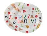 MPS MY PARTY SUPPLIERSĀ® Combo Set of 10 Paper Plates and 10 Paper Glasses, Tableware Disposable Pizza Party Plates for Parties, Food Themed Birthday Decoration - Image 4