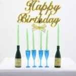 MPS MY PARTY SUPPLIERSĀ® Set of 8 Birthday Cake Candles for Kids, Happy Birthday Candle for Cake (Glass adn Bottles)