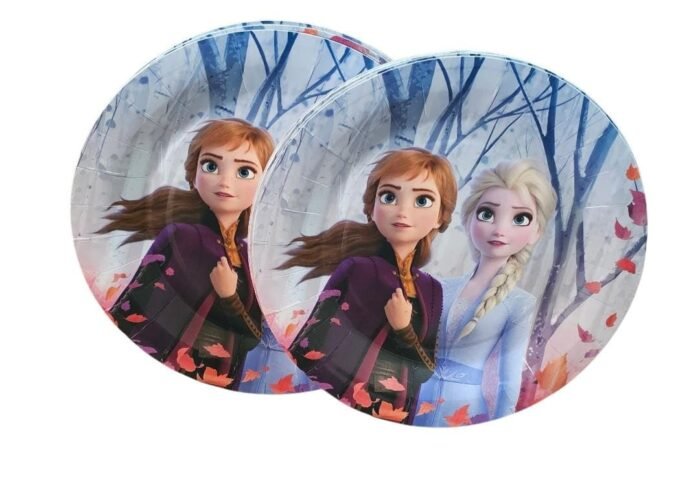 MPS MY PARTY SUPPLIERS® Combo Set of Frozen Paper Plates, Napkins and Glasses, Disposable Cartoon Plates for Parties, Tableware Disposable Paper Plates Glasses Napkins, Serves 10 - Image 7