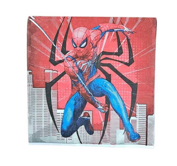 MPS MY PARTY SUPPLIERS® Combo Set of Spiderman 10 Paper Plates, 10 Glasses and 10 Napkins, Tableware Disposable Cartoon Paper Plates for Parties, Spiderman Themed Birthday Decoration - Image 6