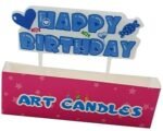MPS MY PARTY SUPPLIERS® Happy Birthday Candles for Cake Glitter Birthday Candles for Gifting (Blue) - Image 3