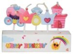 MPS MY PARTY SUPPLIERS® Set of 5 Princess Theme Birthday Cake Candles for Kids, Princess Carriage, Crown, Castle, Ring Shaped Candles, Cake Topper for Cake Decoration (Princess) - Image 4