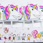 MPS MY PARTY SUPPLIERS® Set of 5 Birthday Cake Candles for Kids, Cake Topper for Cake Decoration (Unicorn)