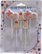 MPS MY PARTY SUPPLIERSĀ® Set of 5 Fancy Birthday Cake Candles for Kids, Candles for Cake Decoration (Little Baby) - Image 2