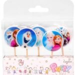 MPS MY PARTY SUPPLIERS® Set of 5 Frozen theme birthday cake candles for kids, Cake topper for cake decoration (frozen)