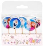 MPS MY PARTY SUPPLIERSĀ® Set of 5 Frozen theme birthday cake candles for kids, Cake topper for cake decoration (frozen) - Image 2