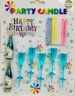 MPS MY PARTY SUPPLIERSĀ® Set of 8 Birthday Cake Candles for Kids, Happy Birthday Candle for Cake (Glass adn Bottles) - Image 5