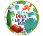 MPS MY PARTY SUPPLIERSĀ® 1 Set of Dinosaur Party Paper Plates, Disposable Cartoon Plates for Parties, Tableware Disposable Paper Plates, Dinosaur Animal Themed Birthday Party (red Dino Birthday) - Image 2