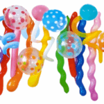 MPS MY PARTY SUPPLIERS® 1pack Rainbow theme Balloons, multicolor long balloons, polka dot latex balloons, sky theme, rainbow balloon for kids party decoration, long balloons for birthday