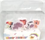 MPS MY PARTY SUPPLIERSĀ® Set of 5 Birthday cake candles for kids, Animal Set of 5 Candles, Jungle theme Candles Cake topper for cake decoration, Cute Birthday Candles for Kids (animals) - Image 4