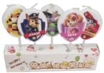 MPS MY PARTY SUPPLIERS® Set of 5 Birthday Cake Candles for Kids, Cake Topper for Cake Decoration (paw) - Image 2