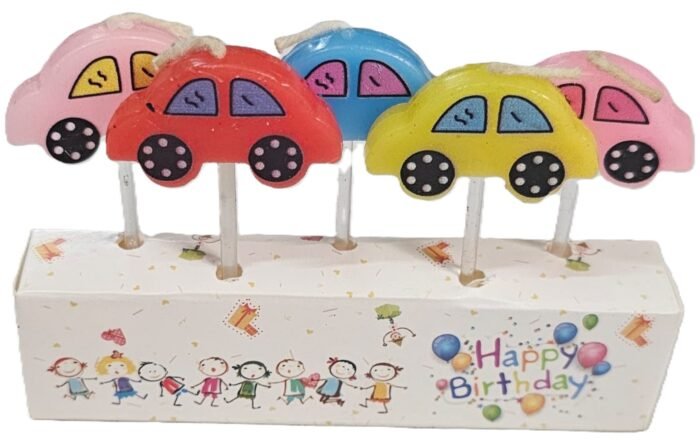MPS MY PARTY SUPPLIERS® Set of 5 Car Theme Birthday Candle, Birthday Cake Candles for Kids, Cake Topper for Cake Decoration, Transportation Theme Decoration (car) - Image 9
