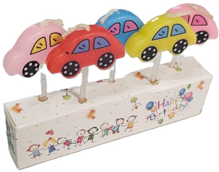 MPS MY PARTY SUPPLIERS® Set of 5 Car Theme Birthday Candle, Birthday Cake Candles for Kids, Cake Topper for Cake Decoration, Transportation Theme Decoration (car) - Image 10
