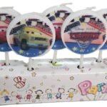 MPS MY PARTY SUPPLIERS® Set of 5 Car Theme Birthday Cake Candles for Kids, Cake Topper for Cake Decoration (Cars)