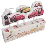 MPS MY PARTY SUPPLIERS® Set of 5 Car Birthday Candles for Car Birthday Decorations, Cake Candles for Kids, Cake Topper for Cake Decoration (red car) - Image 4
