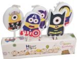MPS MY PARTY SUPPLIERSĀ® Set of 5 Fancy Birthday Cake Candles for Kids, Candles for Cake Decoration (minion)