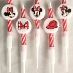 MPS MY PARTY SUPPLIERS® Set of 5 Birthday cake candles for kids, Cake topper for cake decoration (minnie2)