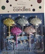 MPS MY PARTY SUPPLIERSĀ® Set of 5 Fancy Birthday Cake Candles for Kids, Candles for Cake Decoration (sea Shell) - Image 3