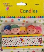 MPS MY PARTY SUPPLIERSĀ® Set of 5 Fancy Birthday Cake Candles for Kids, Candles for Cake Decoration (Kids face) - Image 4
