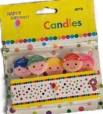 MPS MY PARTY SUPPLIERSĀ® Set of 5 Fancy Birthday Cake Candles for Kids, Candles for Cake Decoration (Kids face) - Image 5