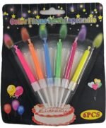 MPS MY PARTY SUPPLIERS® Set of 6 Birthday Cake Candles for Kids, Cake Topper for Cake Decoration, Happy Birthday Candle for Cake (Multicolor) - Image 4