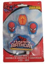 MPS MY PARTY SUPPLIERSĀ® Set of 4 Birthday Candles for Cake Cartoon Candles Set for Gifting & Home use (Super Hero)