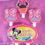 MPS MY PARTY SUPPLIERS® Set of 4 Birthday Candles for Cake Cartoon Candles Set for Gifting & Home use (Mickey Mouse)