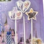 MPS MY PARTY SUPPLIERS® Set of 5 Fancy Birthday Cake Candles for Kids, Candles for Cake Decoration (frozen2)