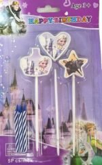 MPS MY PARTY SUPPLIERS® Set of 5 Fancy Birthday Cake Candles for Kids, Candles for Cake Decoration (frozen2)