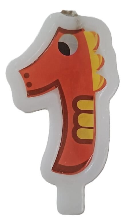 MPS MY PARTY SUPPLIERS® 1pc Birthday Number Candle Cartoon Themed Birthday Cake Decorations for Boys Girls Kids Party Supplies Number Candles for Cake Decoration (red1)