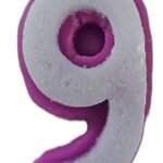 MPS MY PARTY SUPPLIERS® 1pc Birthday Number Candle Cartoon Themed Birthday Cake Decorations for Boys Girls Kids Party Supplies Number Candles for Cake Decoration (purple9)