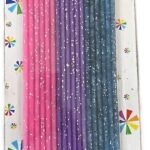 MPS MY PARTY SUPPLIERS® 1pack Candles for Cake Decoration, Cake Candles for Special Occasions Birthday Anniversary Wedding Valentine's Day Graduation Day Celebration (Pink Purple)
