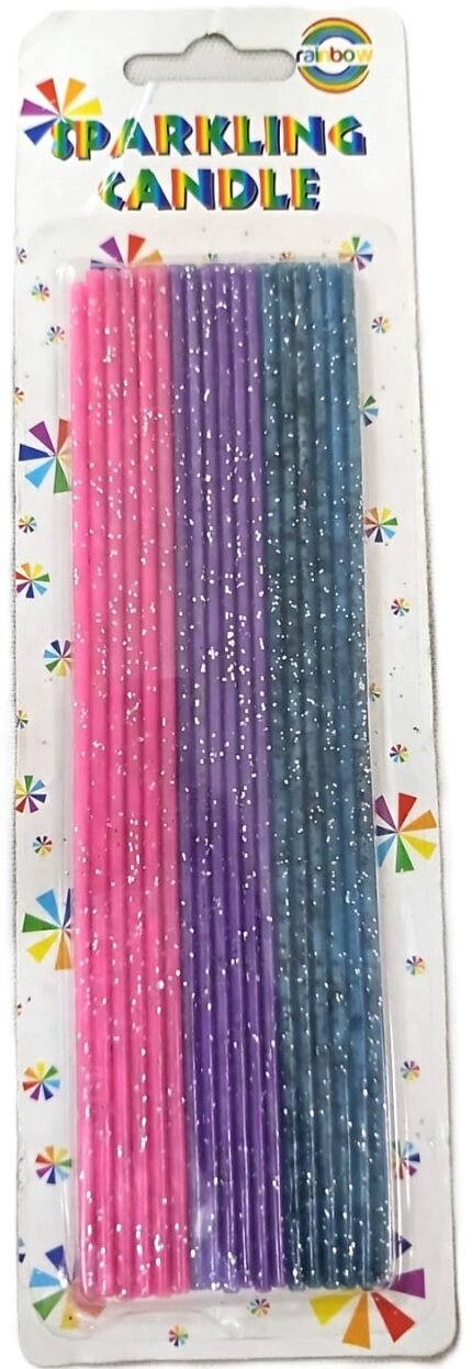 MPS MY PARTY SUPPLIERSĀ® 1pack Candles for Cake Decoration, Cake Candles for Special Occasions Birthday Anniversary Wedding Valentine's Day Graduation Day Celebration (Pink Purple)