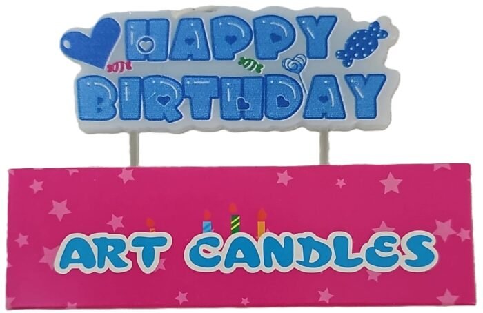 MPS MY PARTY SUPPLIERS® Happy Birthday Candles for Cake Glitter Birthday Candles for Gifting (Blue) - Image 4