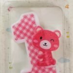 MPS MY PARTY SUPPLIERS® 1pc Birthday Number Candle Cartoon Themed Birthday Cake Decorations for Boys Girls Kids Party Supplies Number Candles for Cake Decoration (teddy1)