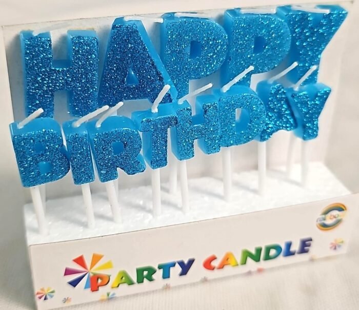 ₹199.00 FREE delivery Friday, 6 June to 122001. Order within 20 hrs 28 mins. Details In stock Delivered by Amazon Sold by MY PARTY SUPPLIERS Payment Secure transaction Quantity: 1 Quantity:1 Add to Cart Buy Now Add to Wish List    Click to see full view MPS MY PARTY SUPPLIERS® Happy Birthday Candles for Cake Glitter Birthday Candles for Gifting (Blue Glitter) - Image 1
