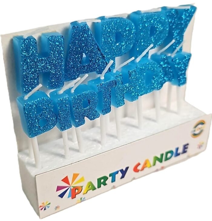 ₹199.00 FREE delivery Friday, 6 June to 122001. Order within 20 hrs 28 mins. Details In stock Delivered by Amazon Sold by MY PARTY SUPPLIERS Payment Secure transaction Quantity: 1 Quantity:1 Add to Cart Buy Now Add to Wish List    Click to see full view MPS MY PARTY SUPPLIERS® Happy Birthday Candles for Cake Glitter Birthday Candles for Gifting (Blue Glitter) - Image 3