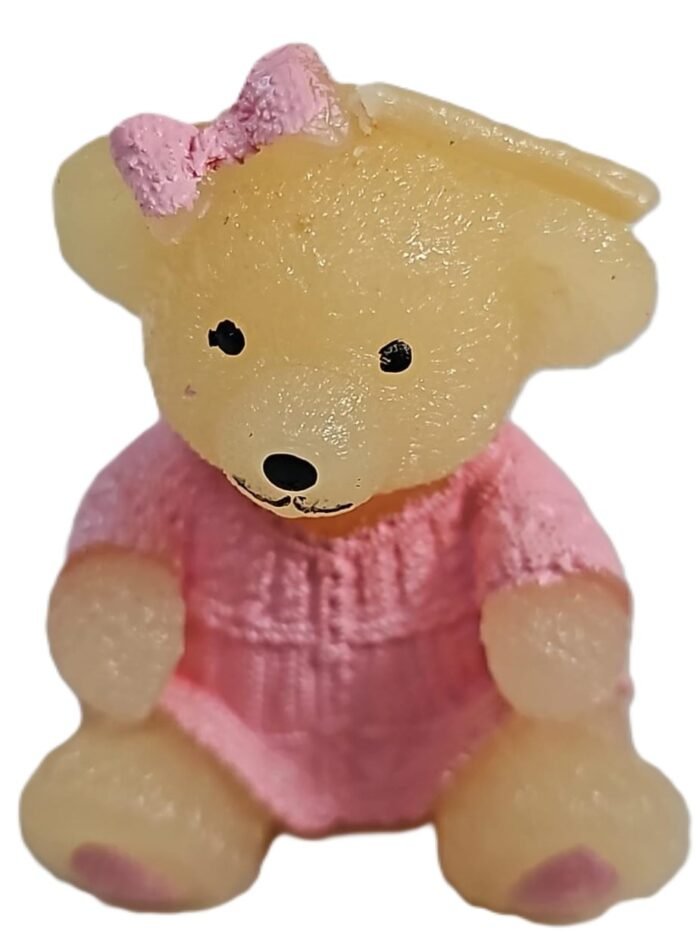 MPS MY PARTY SUPPLIERS® 1pc Birthday Cake Candles for Kids, Cartoon Characters Shaped Candles for Gifting and Home use (Brown Teddy) - Image 1