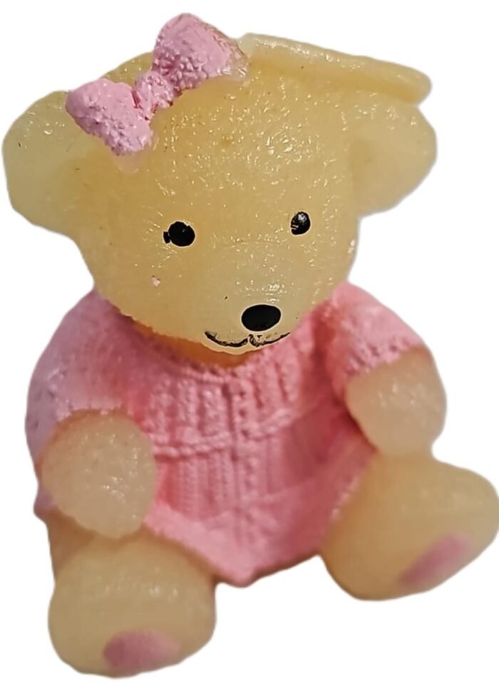 MPS MY PARTY SUPPLIERS® 1pc Birthday Cake Candles for Kids, Cartoon Characters Shaped Candles for Gifting and Home use (Brown Teddy) - Image 3