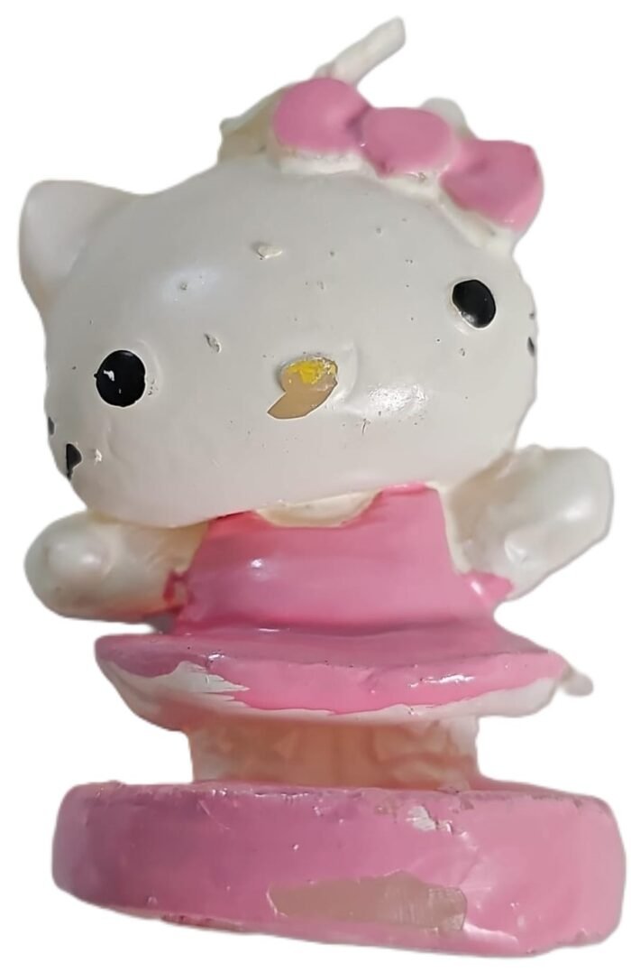 MPS MY PARTY SUPPLIERS® 1pc Birthday Cake Candles for Kids, Cartoon Characters Shaped Candles for Gifting and Home use (Pink Kitty) - Image 1