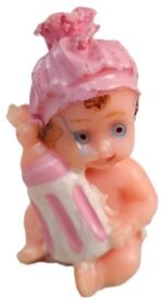 MPS MY PARTY SUPPLIERS® 1pc Birthday Cake Candles for Kids, Cartoon Characters Shaped Candles for Gifting and Home use (Pink Baby with Bottle) - Image 6