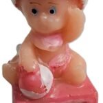 MPS MY PARTY SUPPLIERS® 1pc Birthday Cake Candles for Kids, Cartoon Characters Shaped Candles for Gifting and Home use (Pink Baby)