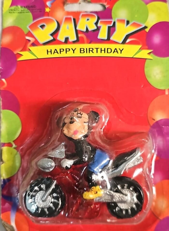 MPS MY PARTY SUPPLIERS® 1pc Birthday Cake Candles for Kids, Cartoon Characters Shaped Candles for Gifting and Home use (Bike) - Image 2
