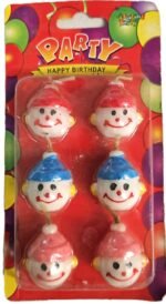 MPS MY PARTY SUPPLIERS® Set of 6 Birthday Cake Candles for Kids, Cake Topper for Cake Decoration, Happy Birthday Candle for Cake (Baby face) - Image 2